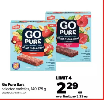Real Canadian Superstore Go pure bars offer