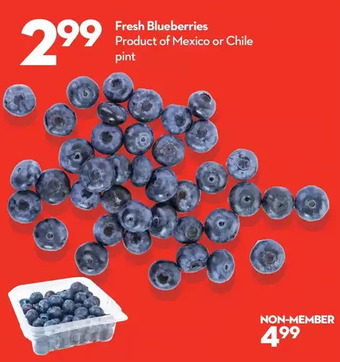 Longo's Fresh blueberries offer