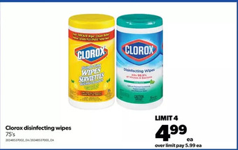 Real Canadian Superstore Clorox disinfecting wipes offer