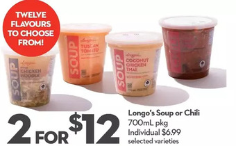 Longo's Longo's soup or chili offer