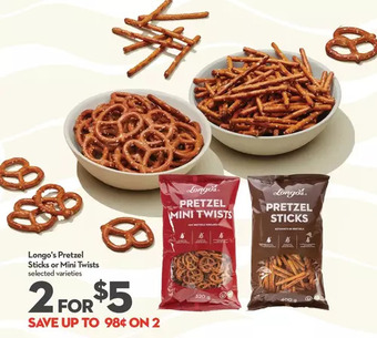 Longo's Longo's pretzel sticks or mini twists offer