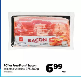 Real Canadian Superstore Pc or free from bacon offer