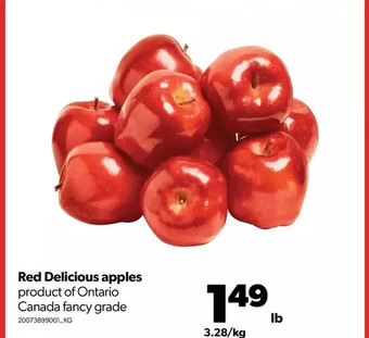 Real Canadian Superstore Red delicious apples offer