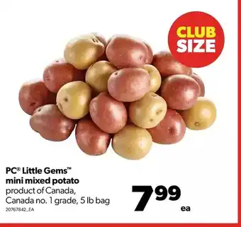 Real Canadian Superstore Pc little gems mini mixed potato offer