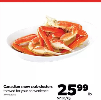 Real Canadian Superstore Canadian snow crab clusters offer