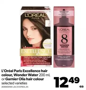 Real Canadian Superstore L'oréal paris excellence hair colour, wonder water or garnier olia hair colour offer