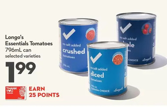 Longo's Longo's essentials tomatoes offer