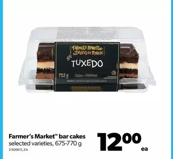 Real Canadian Superstore Farmer's market bar cakes offer