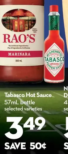 Longo's Tabasco hot sauce offer