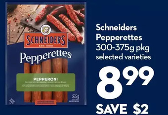 Longo's Schneiders pepperettes offer