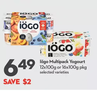 Longo's Iögo multipack yogourt offer