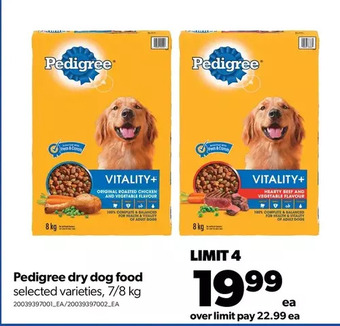 Real Canadian Superstore Pedigree dry dog food offer