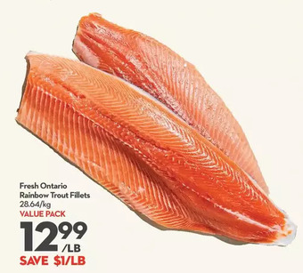 Longo's Fresh ontario rainbow trout fillets offer