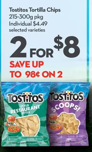 Longo's Tostitos tortilla chips offer