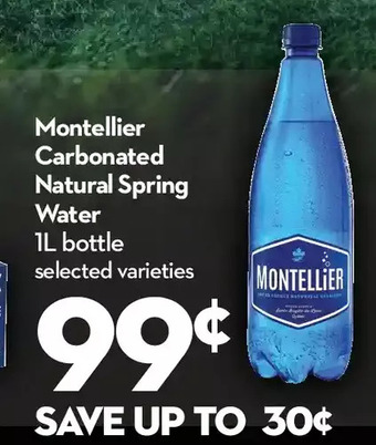 Longo's Montellier carbonated natural spring water offer