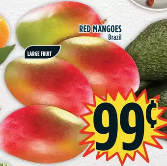 Marché Adonis Red mangoes offer