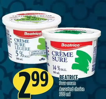 Marché Adonis Beatrice sour cream offer