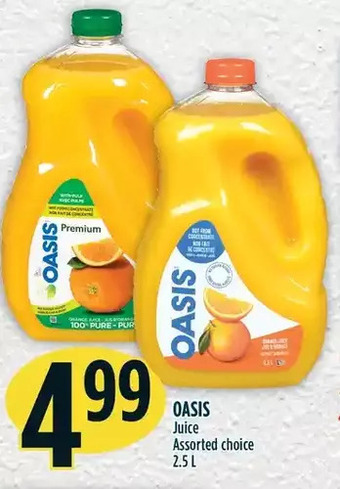 Marché Adonis Oasis juice offer