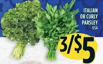 Marché Adonis Italian or curry parsley offer