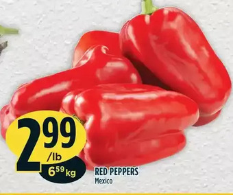Marché Adonis Red peppers offer
