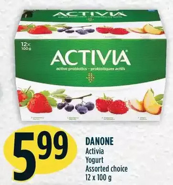 Marché Adonis Danone activia yogurt offer