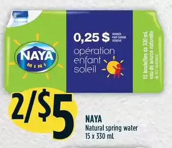 Marché Adonis Naya natural spring water offer