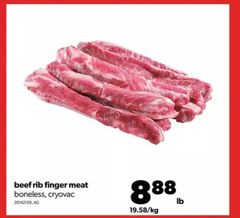 Real Canadian Superstore Beef rib finger meat offer