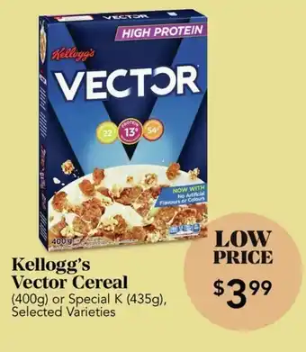 Urban Fare Kellogg's vector cereal offer
