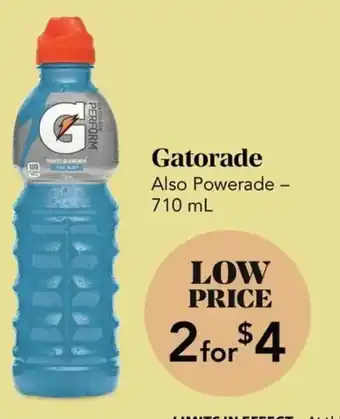Urban Fare Gatorade offer