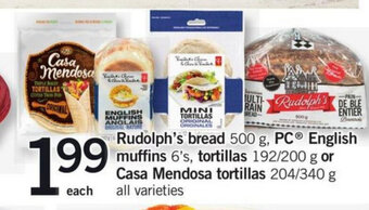 Fortinos Rudolph's bread offer