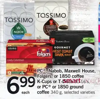 Fortinos PC nabob, maxwell house, folgers offer