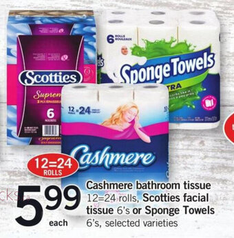 Fortinos Cashmere bathroom tissue offer