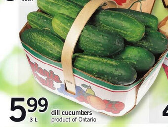Fortinos Dill cucumbers offer