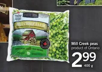 Fortinos Mill creek peas offer