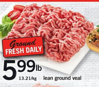 Fortinos Lean ground veal offer