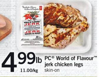 Fortinos PC world of flavour jerk chicken legs offer