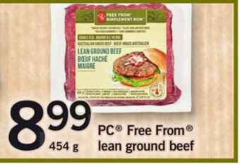 Fortinos PC free from lean ground beef offer