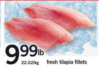 Fortinos Fresh tilapia fillets offer