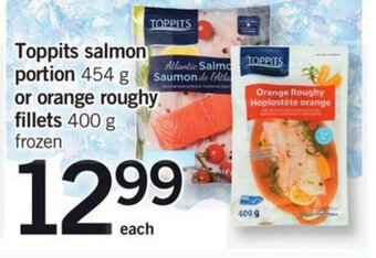 Fortinos Toppits salmon portion offer