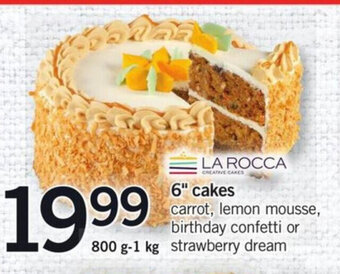 Fortinos 6" Cakes offer