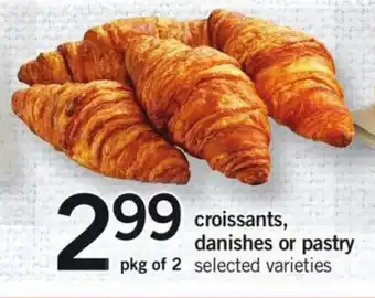Fortinos Croissants, danishes or pastry offer