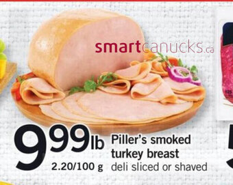 Fortinos Piller's smoked turkey breast offer