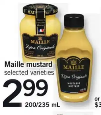 Fortinos Maille mustard offer