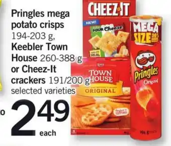 Fortinos Pringles mega potato crisps offer