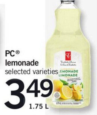 Fortinos PC lemonade offer