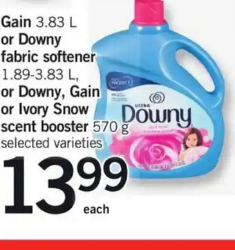 Fortinos Gain or downy fabric softener offer