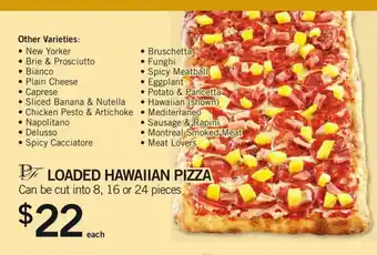 Fortinos Loaded hawaiian pizza offer