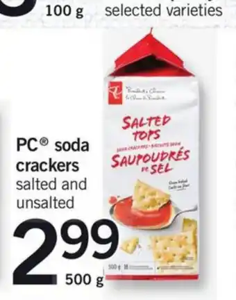 Fortinos Soda crackers offer