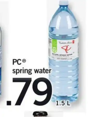 Fortinos Spring water offer