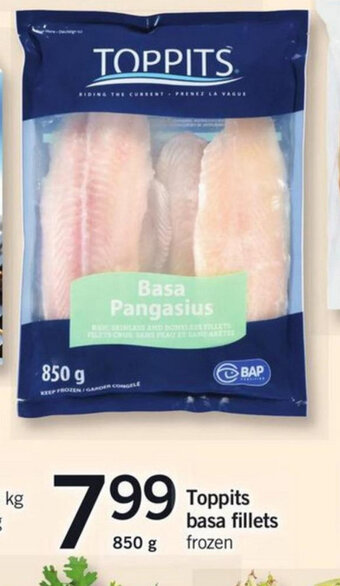 Fortinos Toppits basa fillets offer
